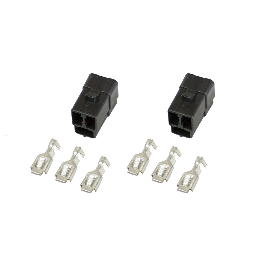 3-Terminal Auto Meter Wiring Connector for Electric Gauge, (Pack of 2)