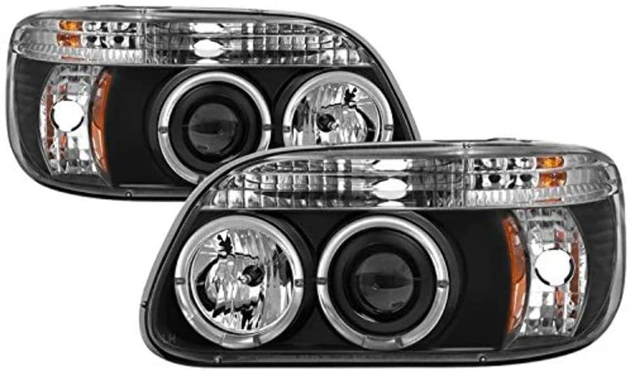 Auto Spyder 5010131 LED Halo Projector Headlights Black/Clear