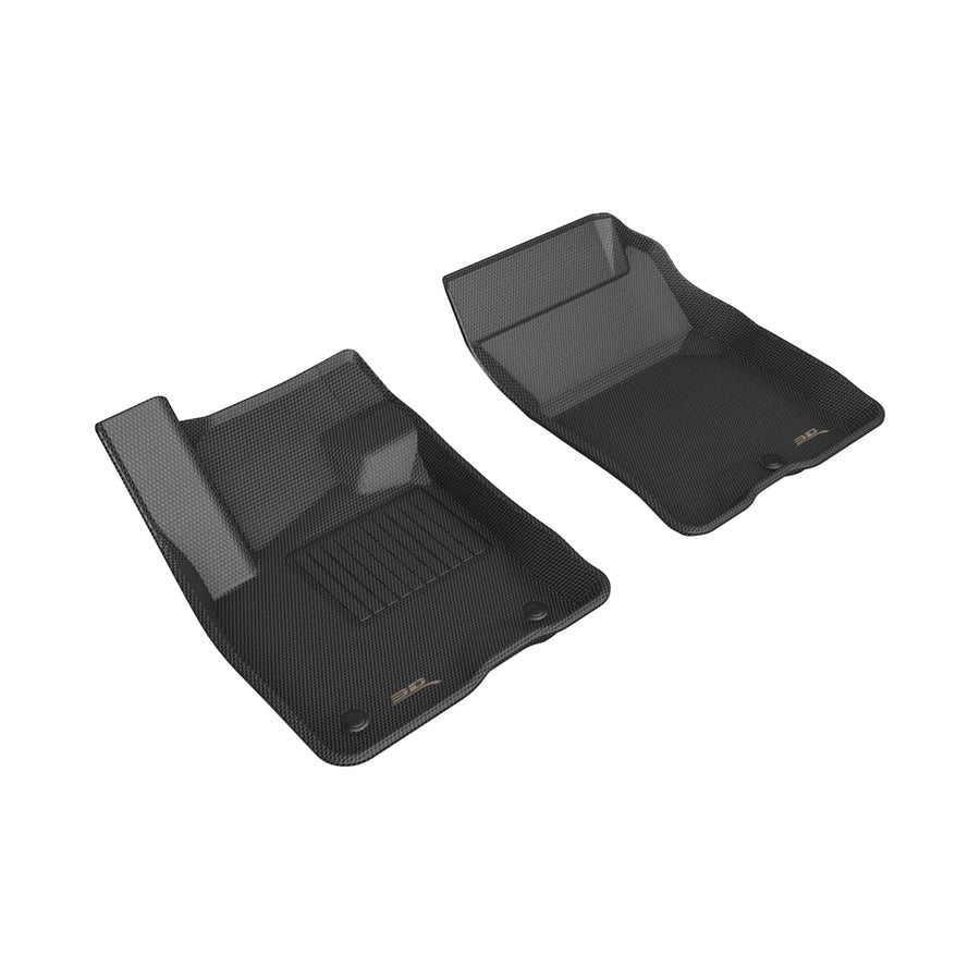 Kagu 3D MAXpider Custom Fit Floor Mat (Black) Compatible with Ford Bronco Sport 2021-2026 - Front Row