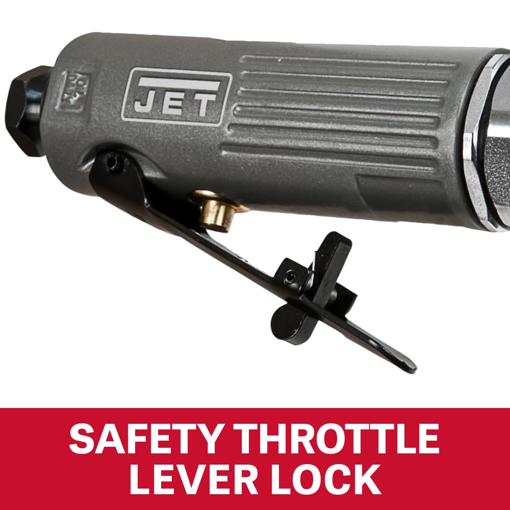 JET Pneumatic 1/4-Inch Right-Angle Die Grinder, 22000 RPM (JAT-403), Gray