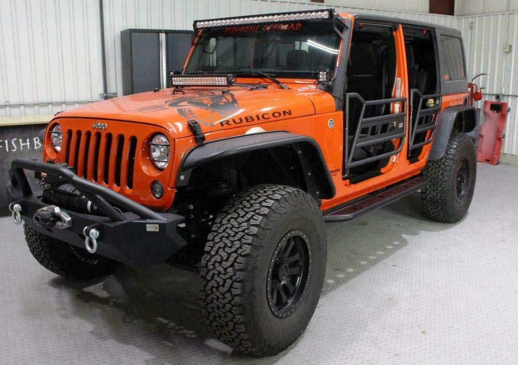 Fishbone Offroad Jeep JK FB24022 Tube Doors 07-18 Wrangler JK 4 Door Front/Rear