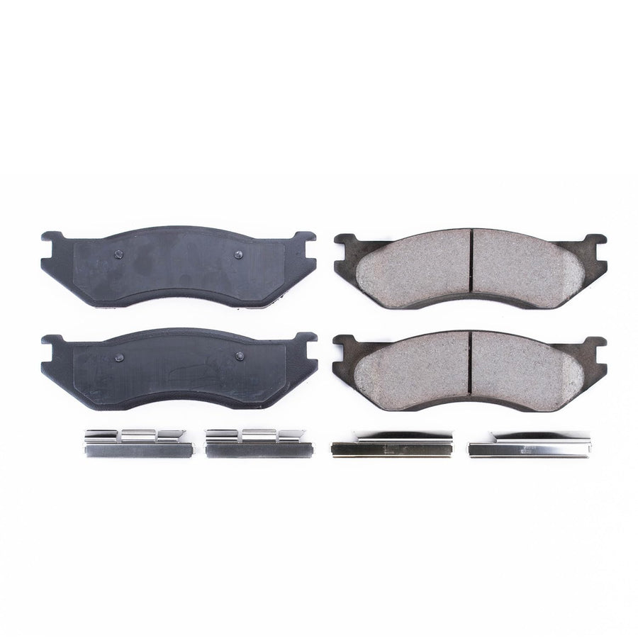 Z17 Power Stop 17-966 Front Ceramic Brake Pads with Hardware