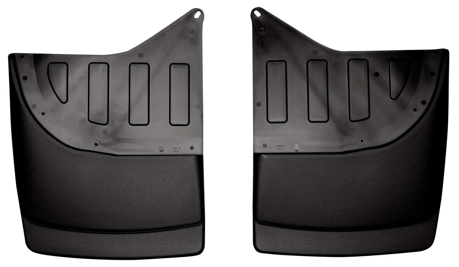 Rear Mud Guards - Husky Liners | 2001-2007 Chevrolet Silverado/Sierra 3500 w/Dual Rear Wheels, Rear Set - Black, 2 Pc. | 57351