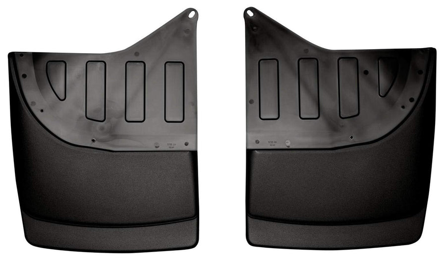 Rear Mud Guards - Husky Liners | 2001-2007 Chevrolet Silverado/Sierra 3500 w/Dual Rear Wheels, Rear Set - Black, 2 Pc. | 57351