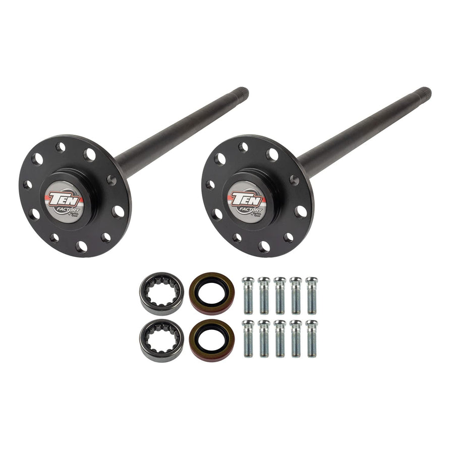 TEN Factory Drive Axle Shaft Assembly MG22110 Rear Kit 30 Spline Left & Right For GM 8.875" Car, Fits For Chevrolet Camaro (1967-1969), Chevelle 1965-1967, Chevy II 1968