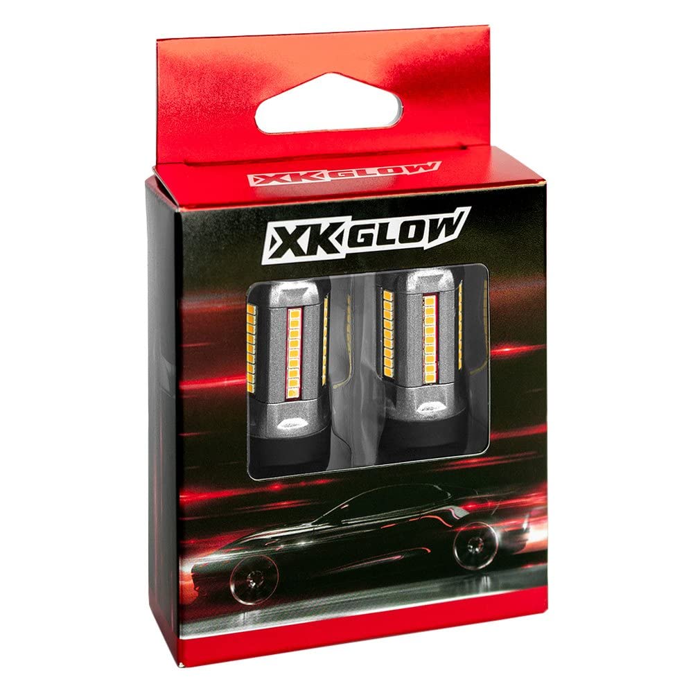 XKGLOW 2pc Amber XK7440-A 7440 Auto Bulb