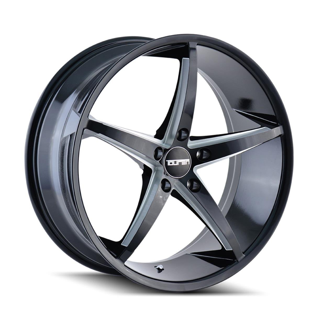 18x8 TR70, Bolt Pattern: 5x110/, Offset: 35, BLACK/MILLED SPOKES, set of 1