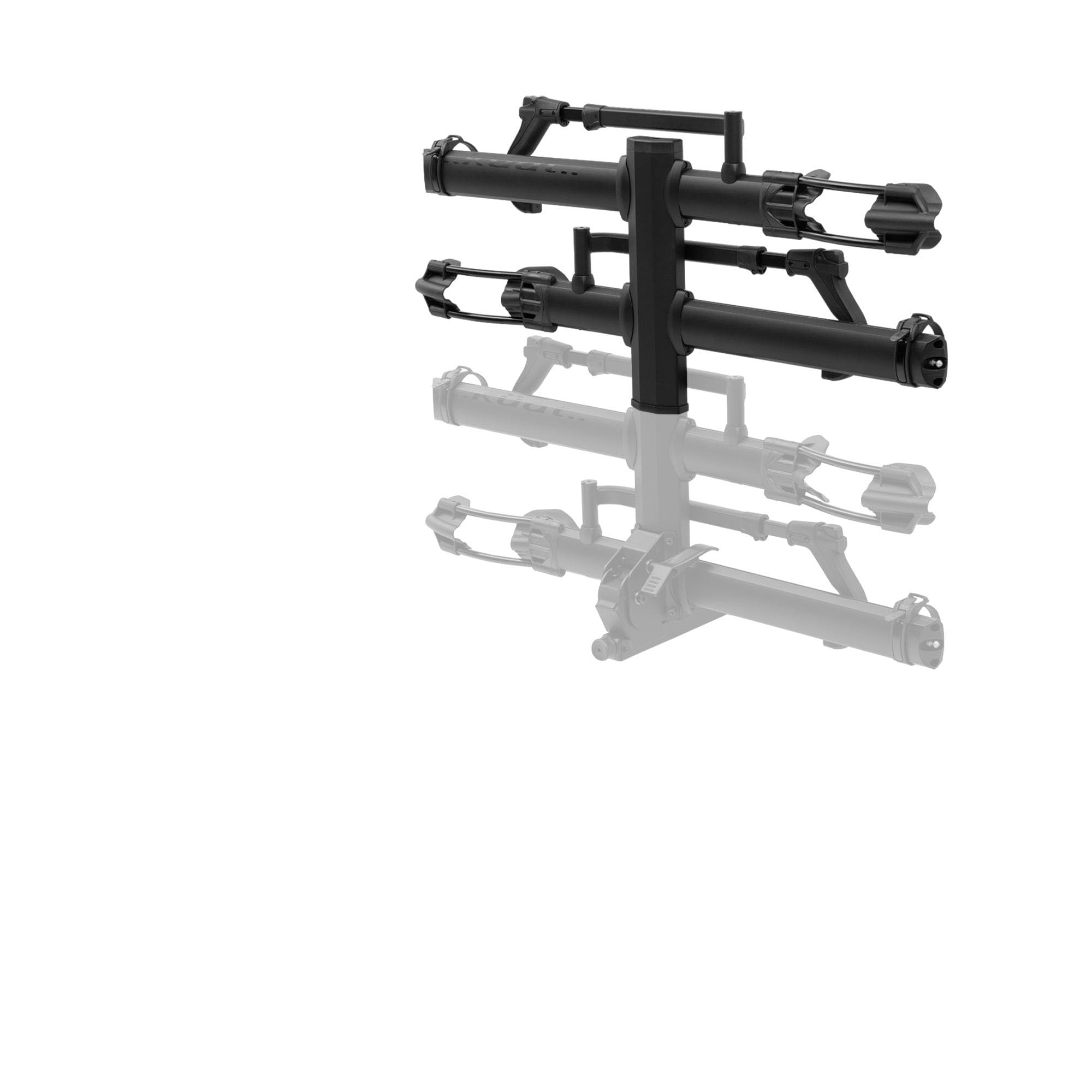 KUAT 2.0 NV Base Add-On | Hitch-Mounted Bike Rack with 2-Bike Add-On: Quick Change from 2 to 4 Bikes | E-Bike Compatible| All-Metal Construction | Adjustable Front Tire Cradle System (BAO2B)