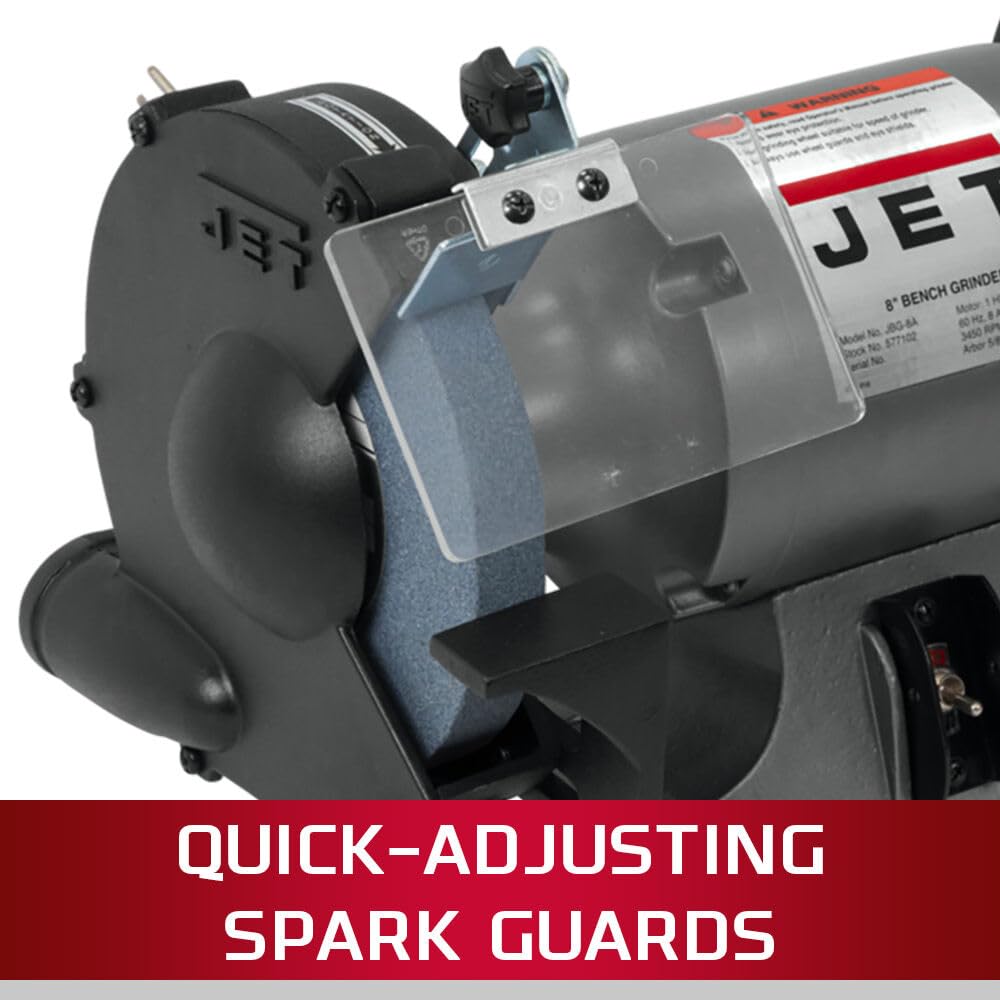 Jet Tools - JBG-8A, 8" Grinder Shop & JPS-2A Stand (577102K),Black,Grey