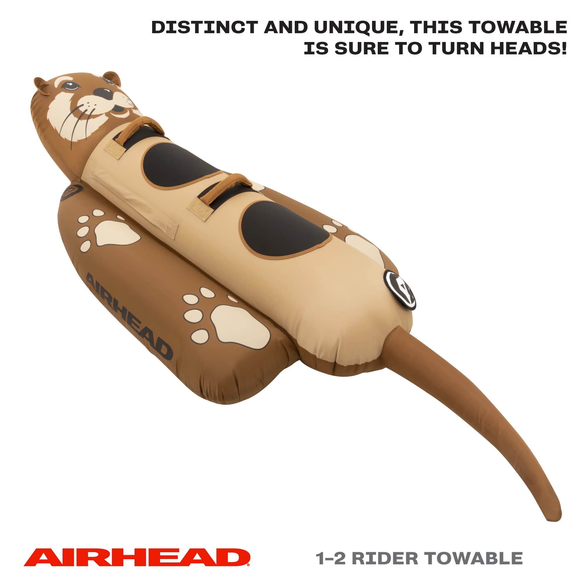 Towable Animal Tube AIRHEAD, Otter, 1-2 Rider Towable Tube for Boating