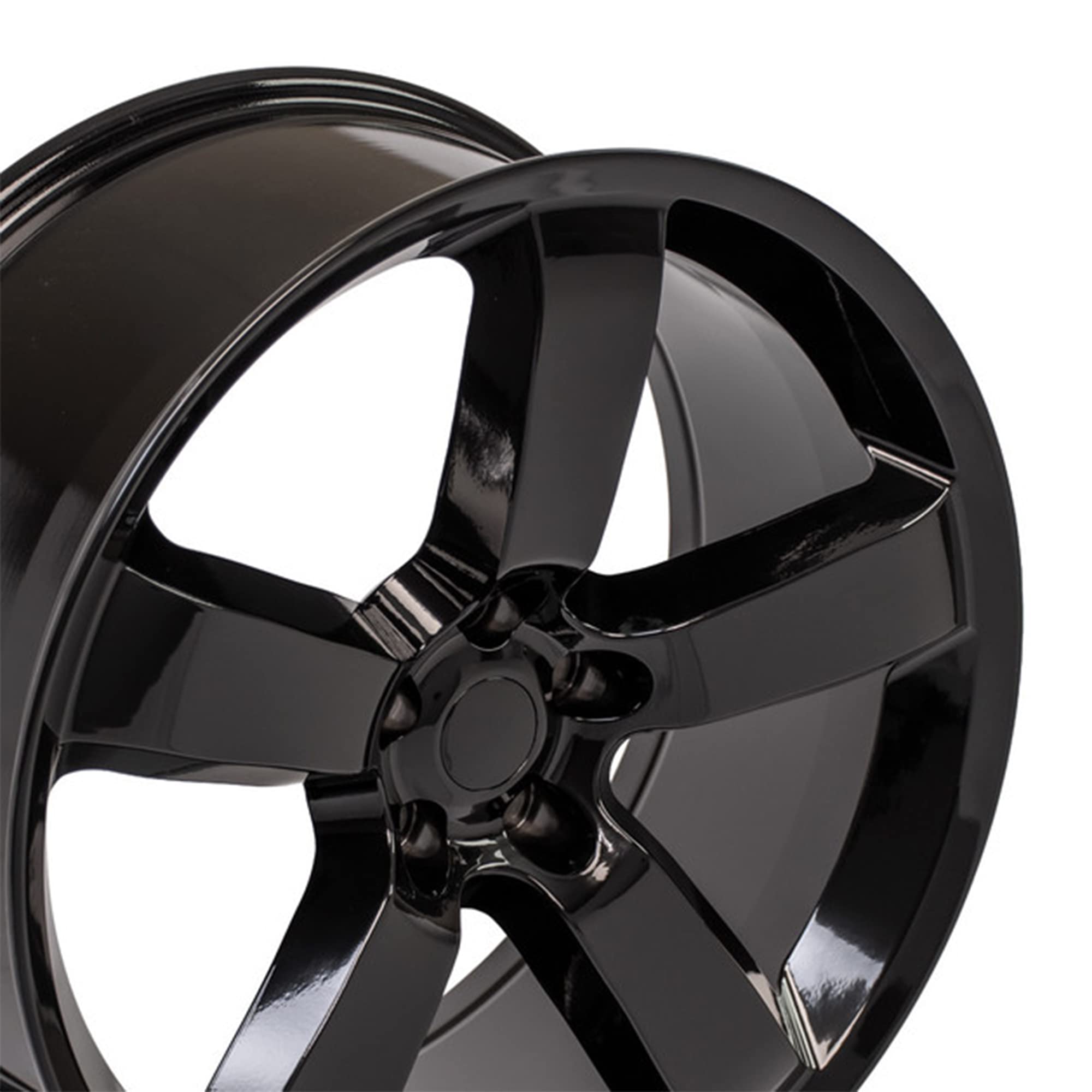 Black Wheel Painted OE Wheels LLC DG04-20090-5115-20B (20 x 9. inches /5 x 115 mm, 20 mm Offset)