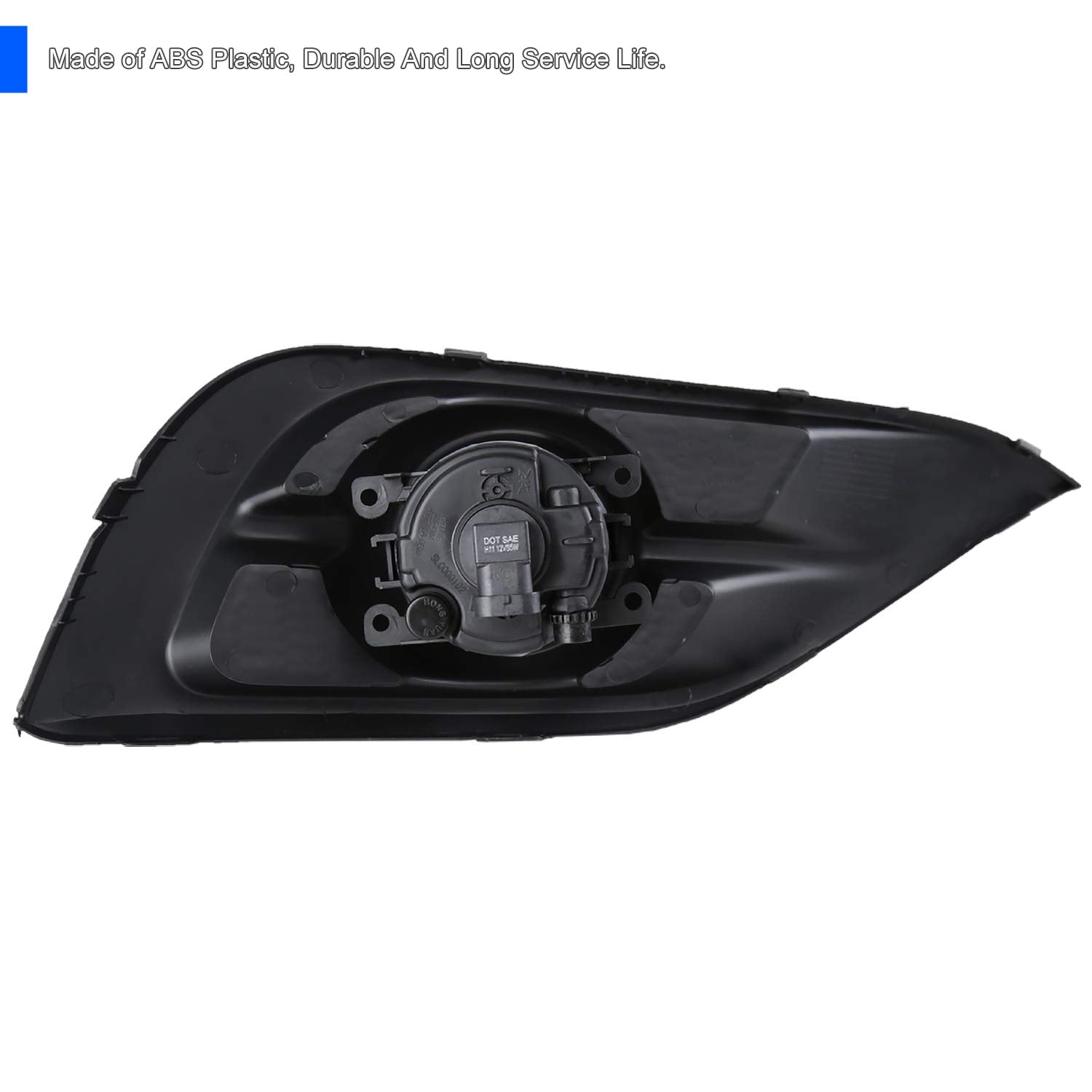 Fog Lights Spec-D Tuning Clear Lens + H11 Bulbs + Switch + Wiring Included Compatible with 2012-2014 Honda Cr-V Crv L+R Pair Assembly