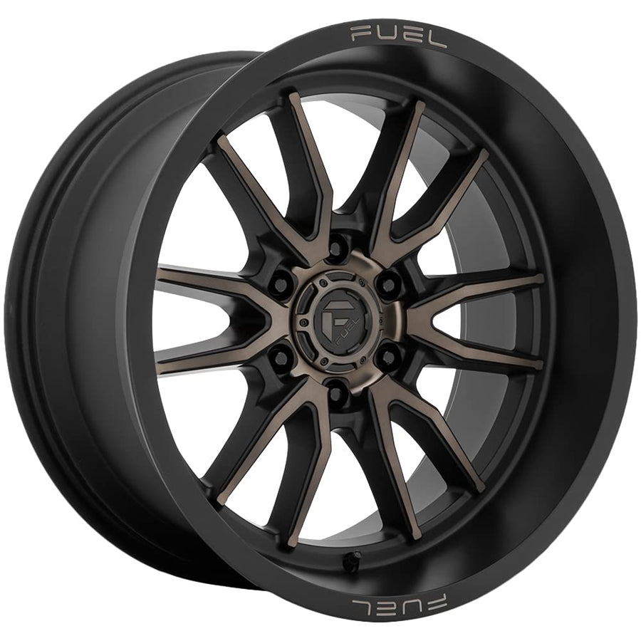 Fuel 1PC D762 Matte Black Double Dark Tint 17X9 6X120 Clash Wheel Rim