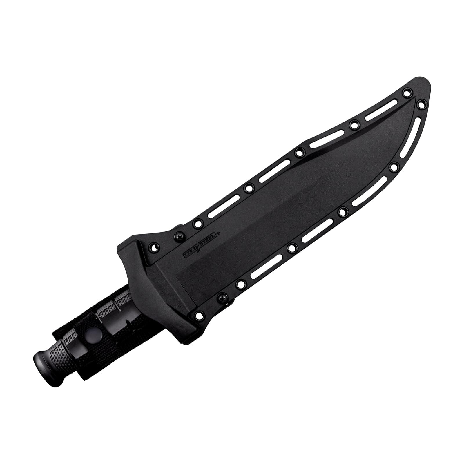 Leatherneck COLD STEEL Bowie 10.5" German D2 Razor-Sharp Blade 4.75" Kray-Ex Durable Handle Tactical Outdoor Fixed Blade Knife w/Secure-Ex Sheath