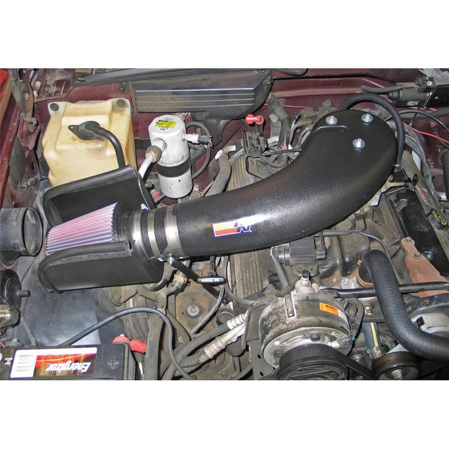 Cold Air Intake System K&N: High-Flow Air-Filter, Increase Performance & Horsepower: Compatible with 1991-1995 CHEVROLET (See Product Description for Select Models); 57-3027