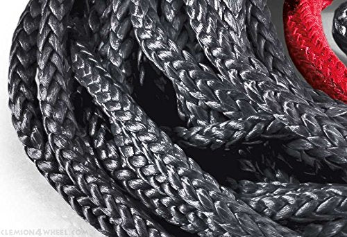 Spydura Pro WARN 96040 Synthetic Winch Cable Rope with Loop Ends: 3/8" Diameter x 100' Length, 8.25 Ton (16,500 lb) Capacity