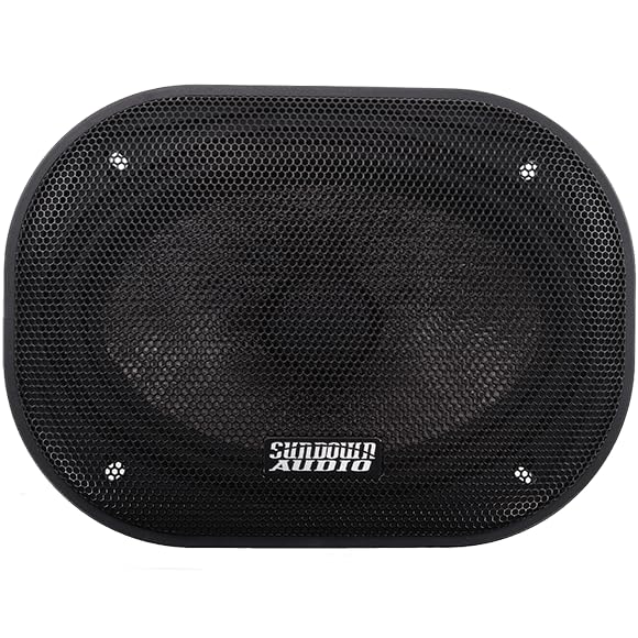 6"x9" Coaxial Car Speakers Sundown Audio SA-69CX - 125W RMS (Pair) - Silk Dome Tweeter, Hybrid Fiber Cone, Cast Aluminum Frame, Integrated Adjustable Crossover for Premium Full Range Audio