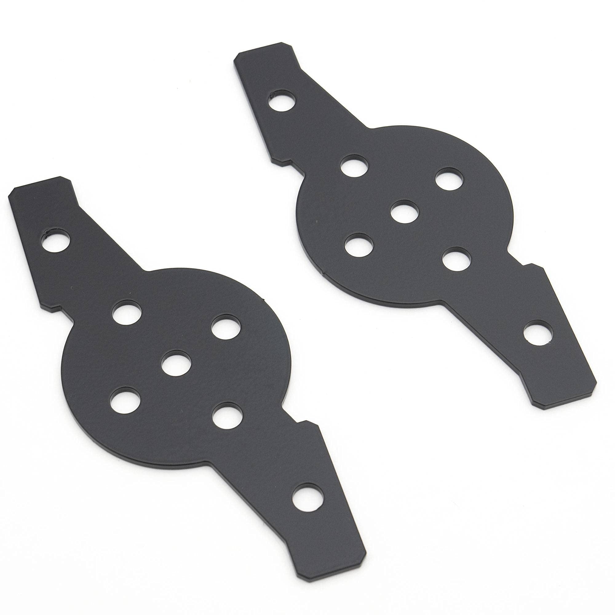 Hood Hinge Adapter Plate ZROADZ to mount (4) 3 Inch LED Pod Lights to Hood Hinge Bracket - PN #Z360002, Black
