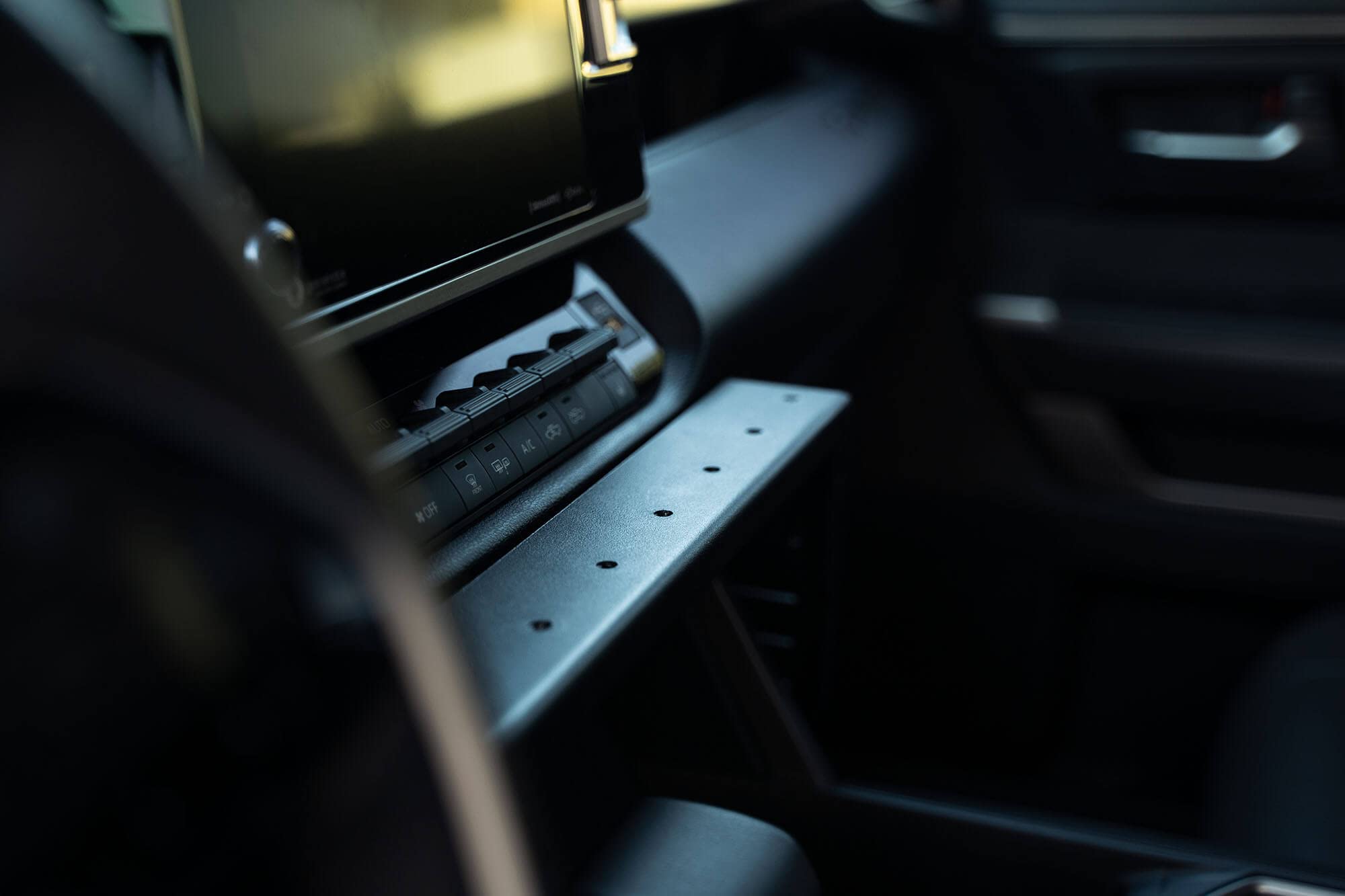 Center Console DV8 Offroad Molle Panels & Device Bridge for 2022-2025 Toyota Tundra & 2023 Sequoia | Mount for Cell Phone, GPS, & Other Accessories | Truck Cargo Storage | Quick & Easy Installation