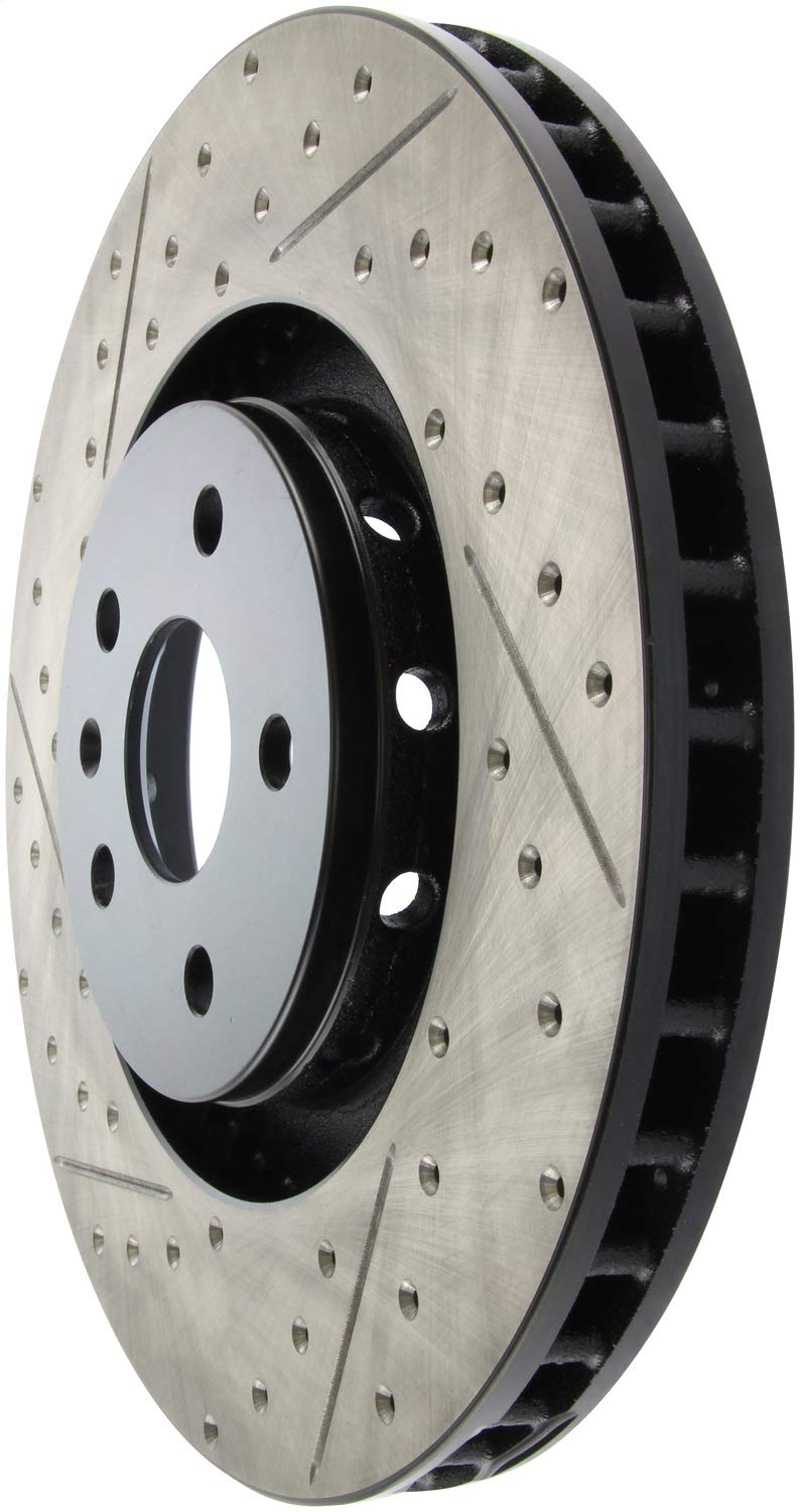 Front Right StopTech 127.62128R Drilled and Slotted Automotive Replacement Disc Brake Rotor Fits Select 2009-2015 Cadillac CTS