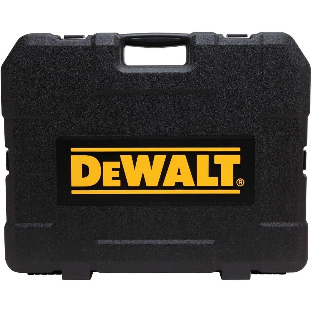 DEWALT Tools Mechanics Kit and Socket Set, 204-Piece Dewalt Tool Set , 1/4" & 3/8" & 1/2" Drive, Metric/ SAE Deep and Shallow Sockets, 3/8" Hex Bits, Torx Bits, Spark Plugs, Wrenches (DWMT72165)