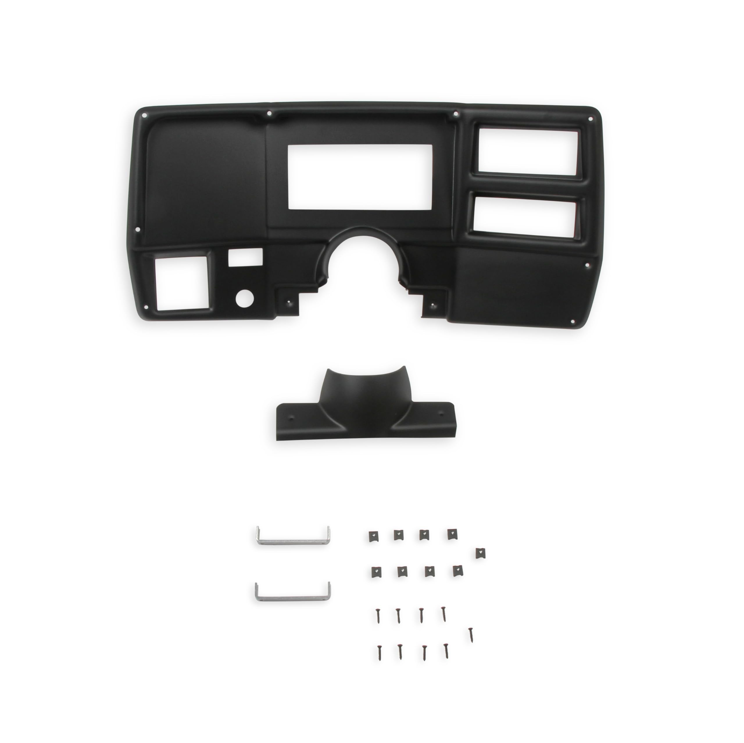 Dash Bezel Holley EFI 553-395 with A/C Vent Openings - Black