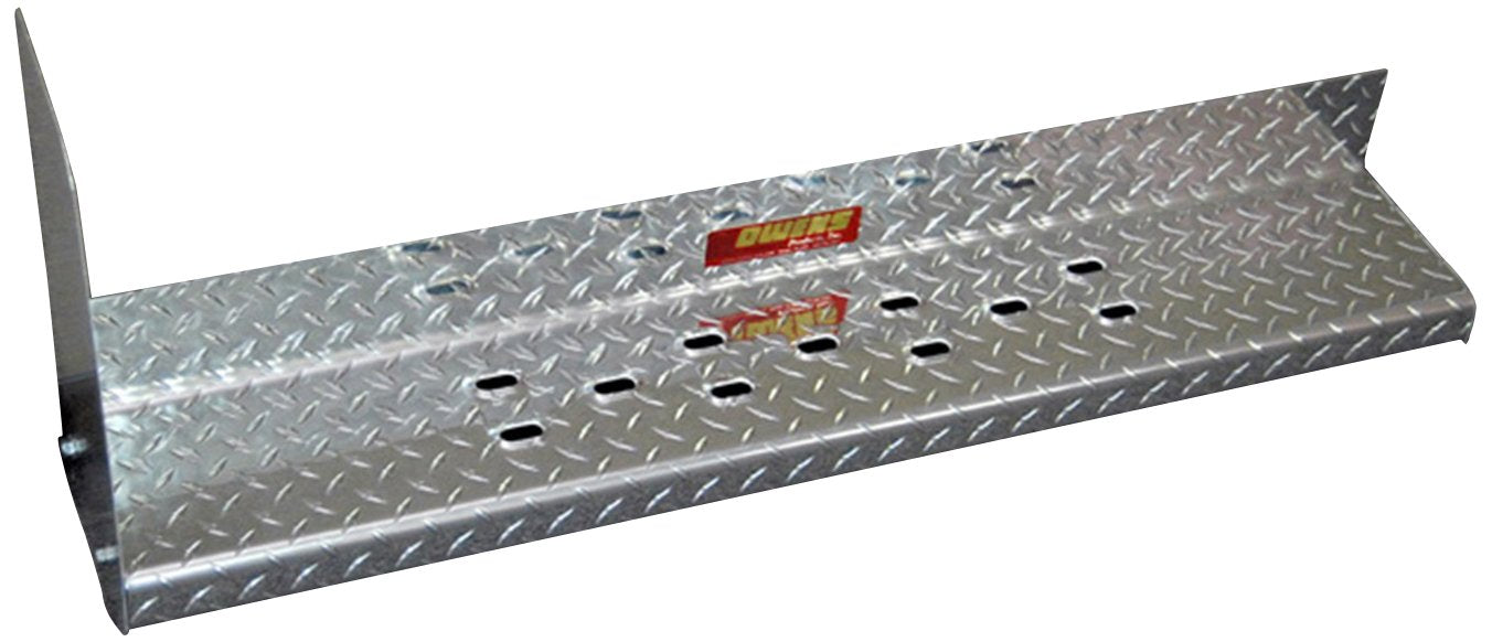 Owens Products Owens Commercial Cab Length Running Boards Diamond w/Stone Guard And Star Burst 82023G