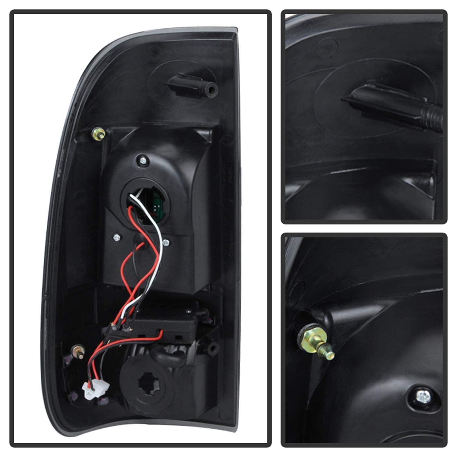LED Tail Lights xTune Black/Clear 9027680
