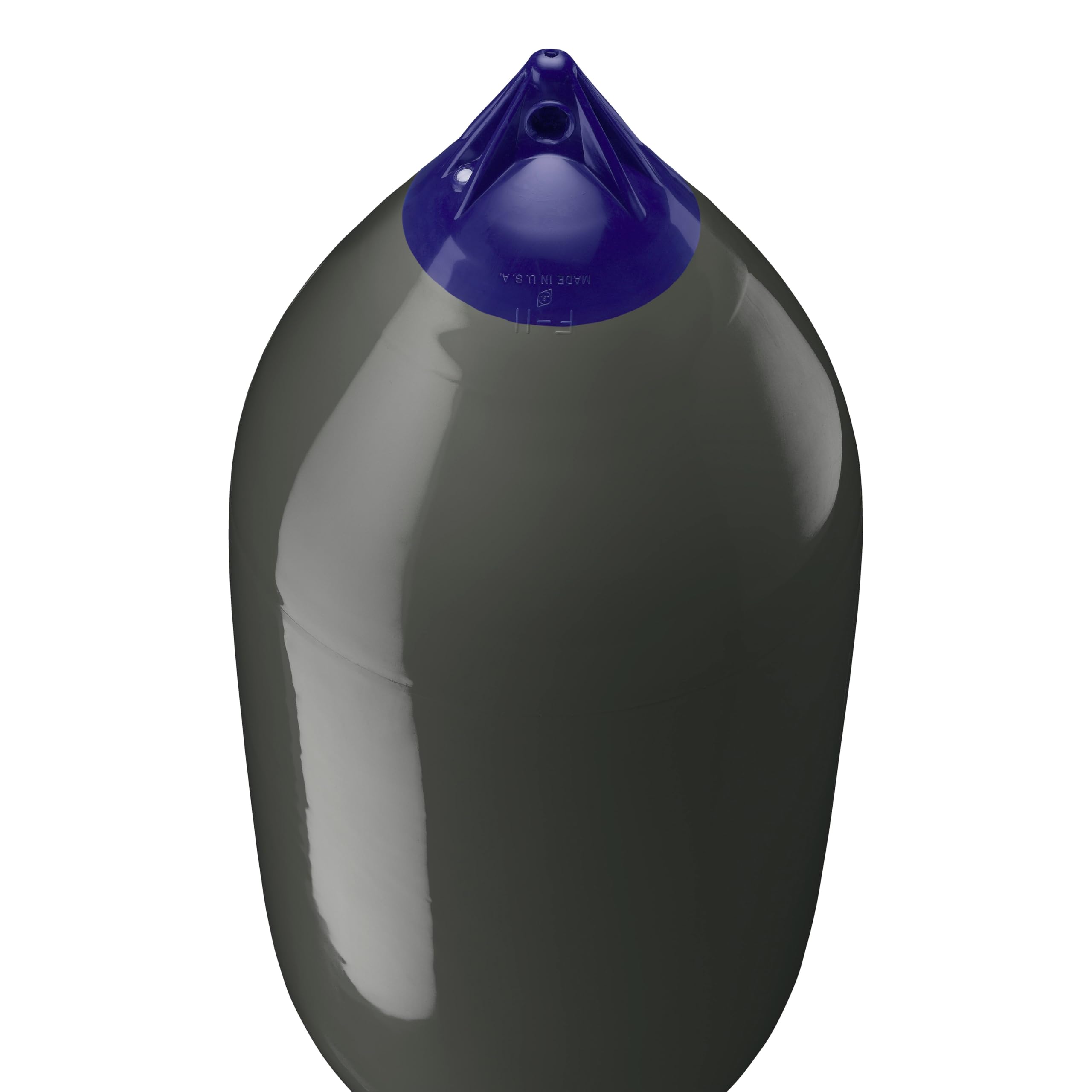 F-11 Standard Polyform Boat Fender - Graphite Blue Ropehold