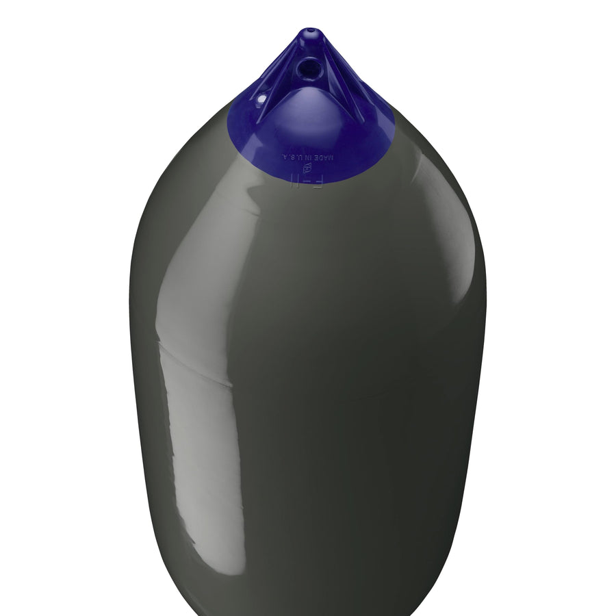 F-11 Standard Polyform Boat Fender - Graphite Blue Ropehold