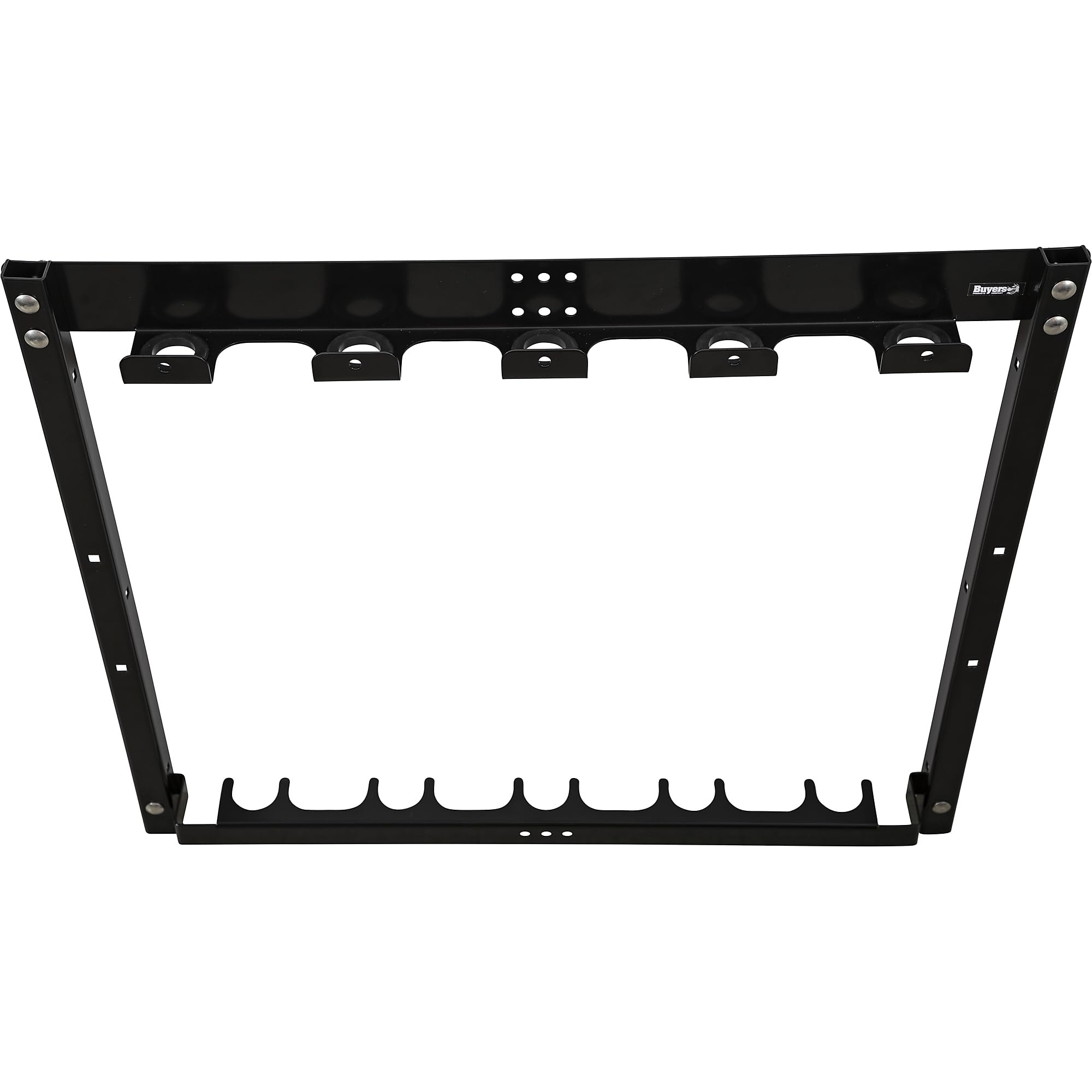 Buyers Products Vertical Rack LT46 for Enclosed Landscape Trailers & Garage or Shed Walls Holds 5 Hand Tools, Accessories For Open & Closed Landscape Trailers, Landscape Tools