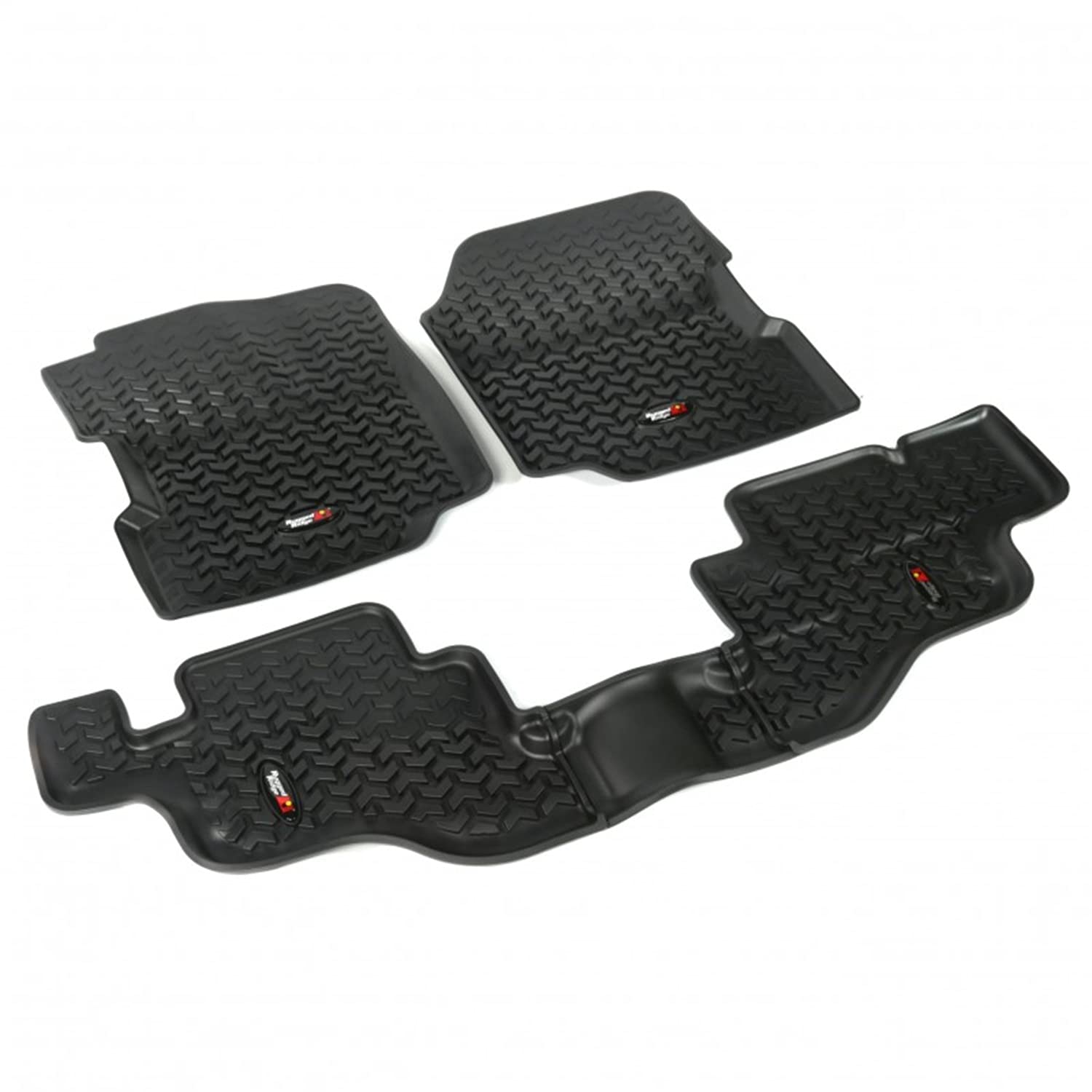 Floor Liner, Front/Rear | Rugged Ridge | 12987.09 | Fits 1976-1986 Jeep CJ-7; 1987-1995 Jeep Wrangler YJ, Black