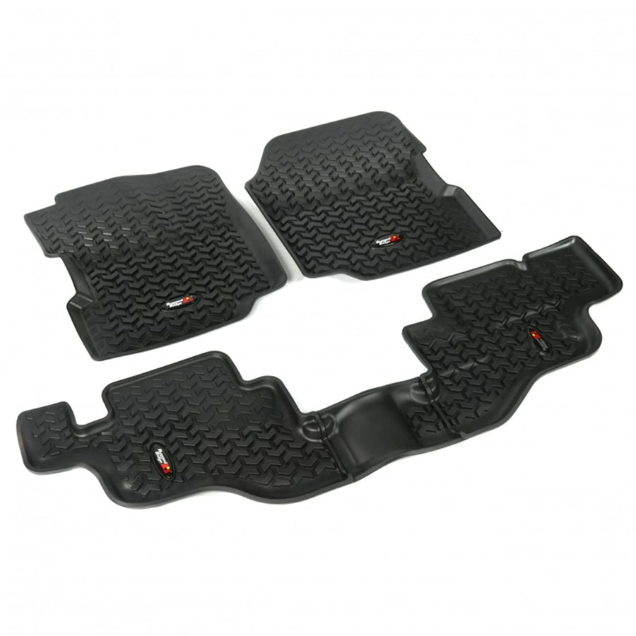 Floor Liner, Front/Rear | Rugged Ridge | 12987.09 | Fits 1976-1986 Jeep CJ-7; 1987-1995 Jeep Wrangler YJ, Black