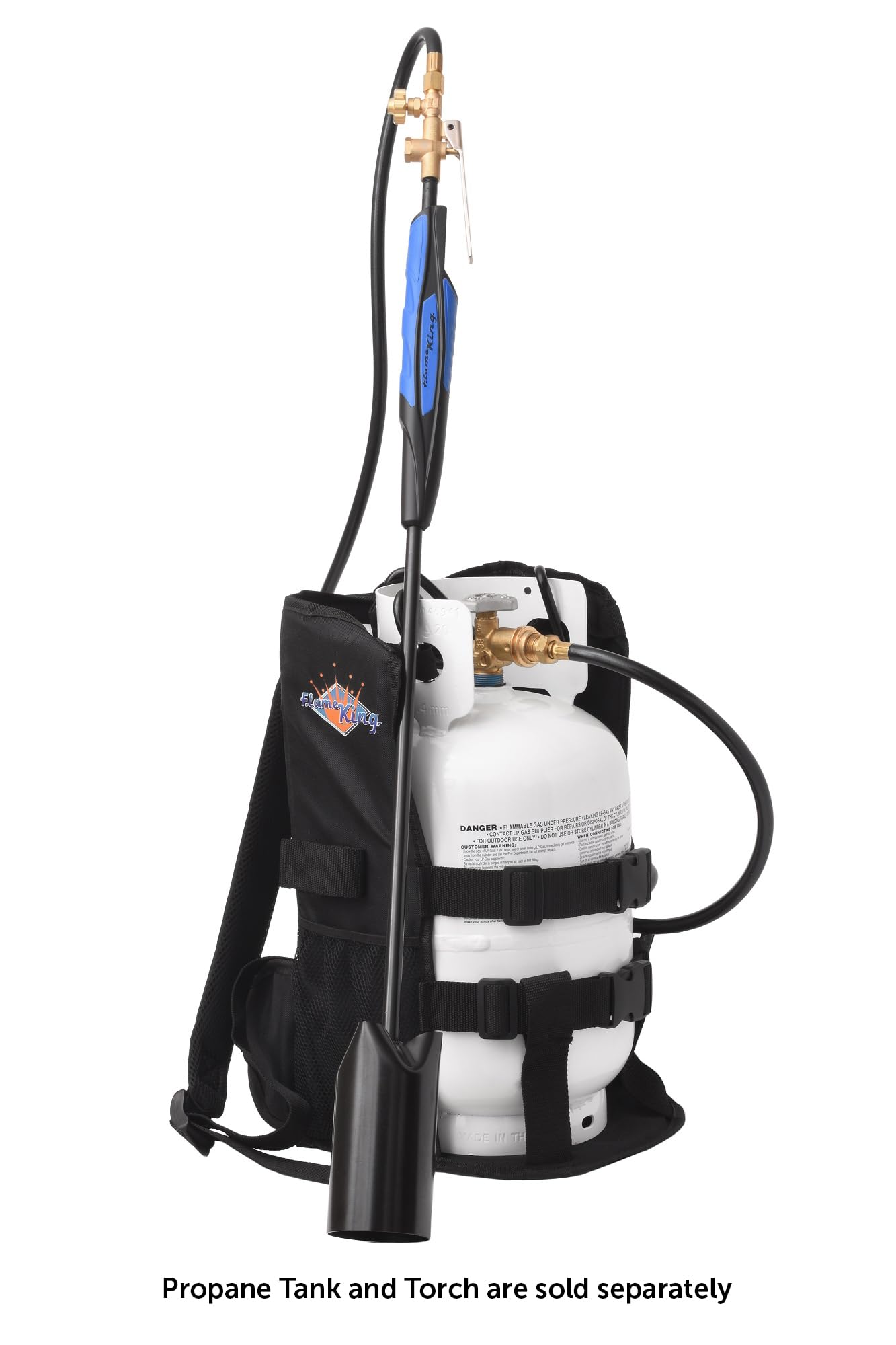 Backpack Carrier Flame King Propane Tank for 5LB or 10LB Cylinders for Weed Burning (Tank & Torch Sold Separately)