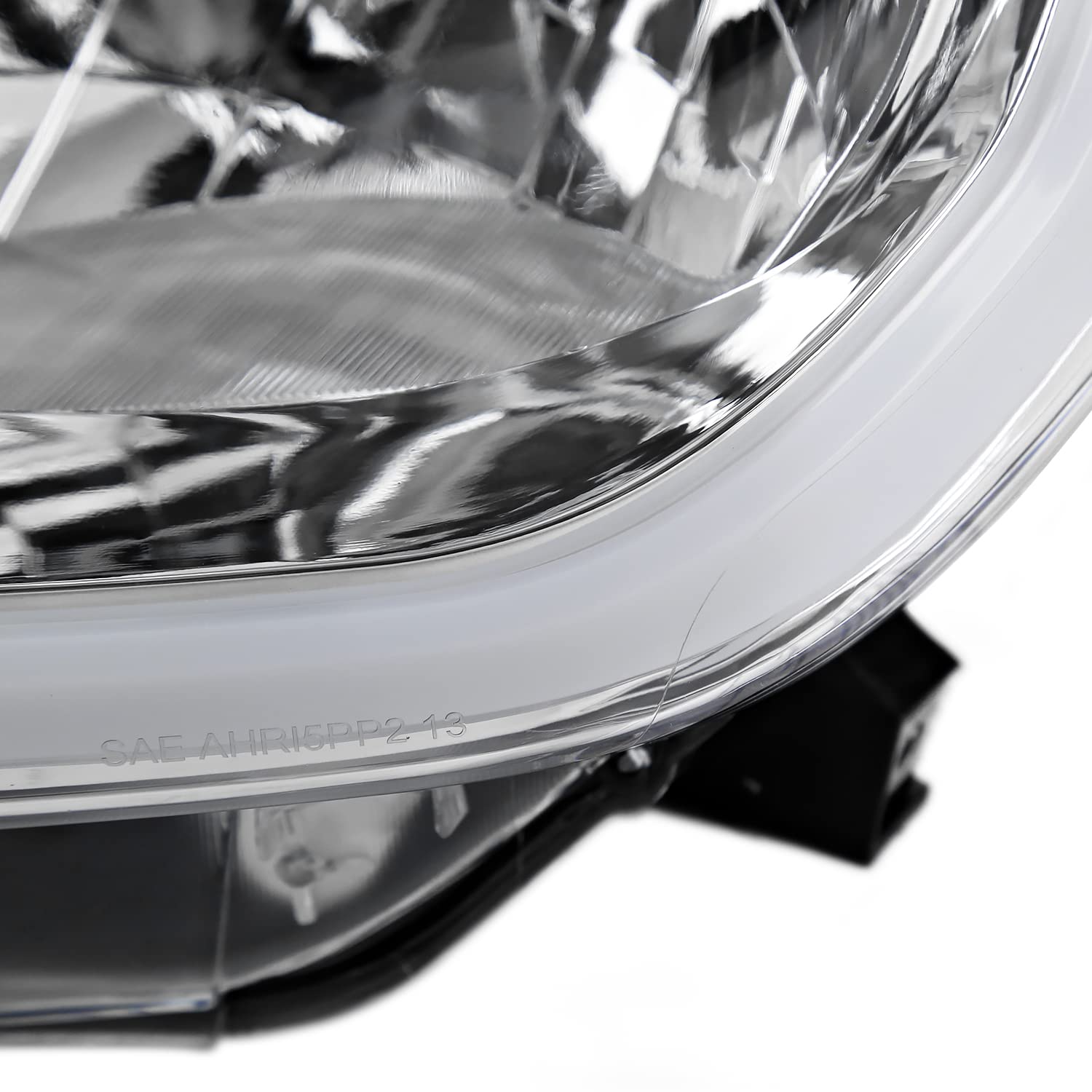 Chrome Headlights SPEC-D TUNING w/LED Tube Compatible with 2014-2021 Toyota Tundra, Left + Right Pair Headlamp Assembly