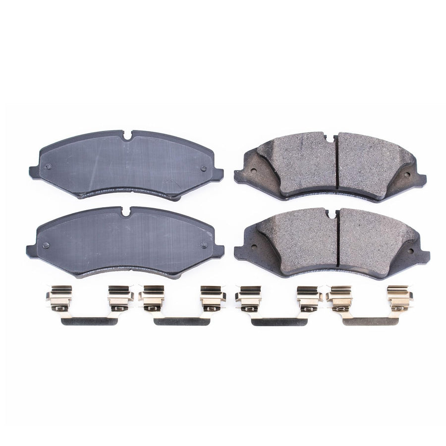 Z17 Power Stop 17-1425 Front Ceramic Brake Pads with Hardware For Land Rover LR4 2010, Land Rover Range Rover 2010-2012, Land Rover Range Rover Sport 2010 [Model Specific]