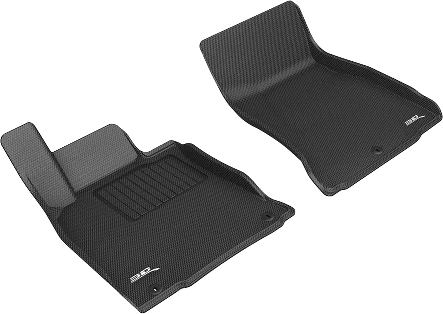 Custom Fit 3D MAXpider Kagu Floor Mat (Black) Compatible with Genesis G70 RWD 2019-2026 - Front Row