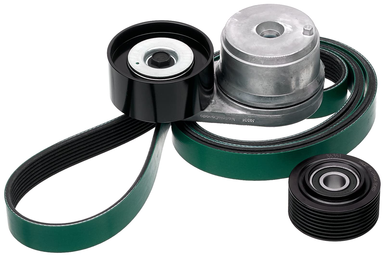 FleetRunner Gates 90K-38556HDB Heavy-Duty Serpentine Belt Drive Component Kit