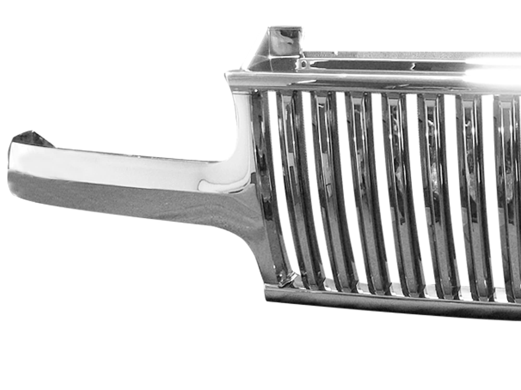Vertical Front Hood Grille Armordillo USA 7147270 - Chrome Fits 1999-2002 Chevy Silverado 1500