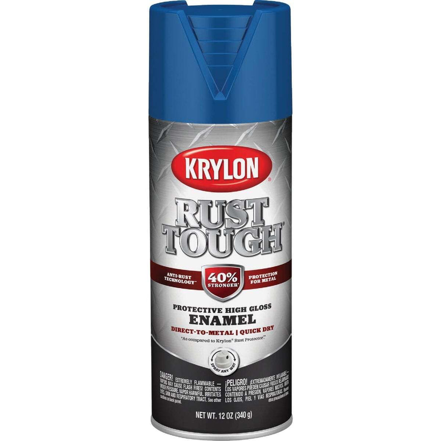 Krylon 'Rust Tough' K09225007 True Blue Rust Preventive Enamel - 12 oz. Aerosol