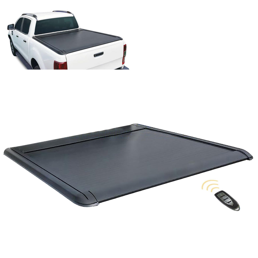 E-Roller Black Horse Retractable Tonneau Cover 5ft Bed Compatible with 2016-2023 Toyota Tacoma-ERCTO10 Retractable