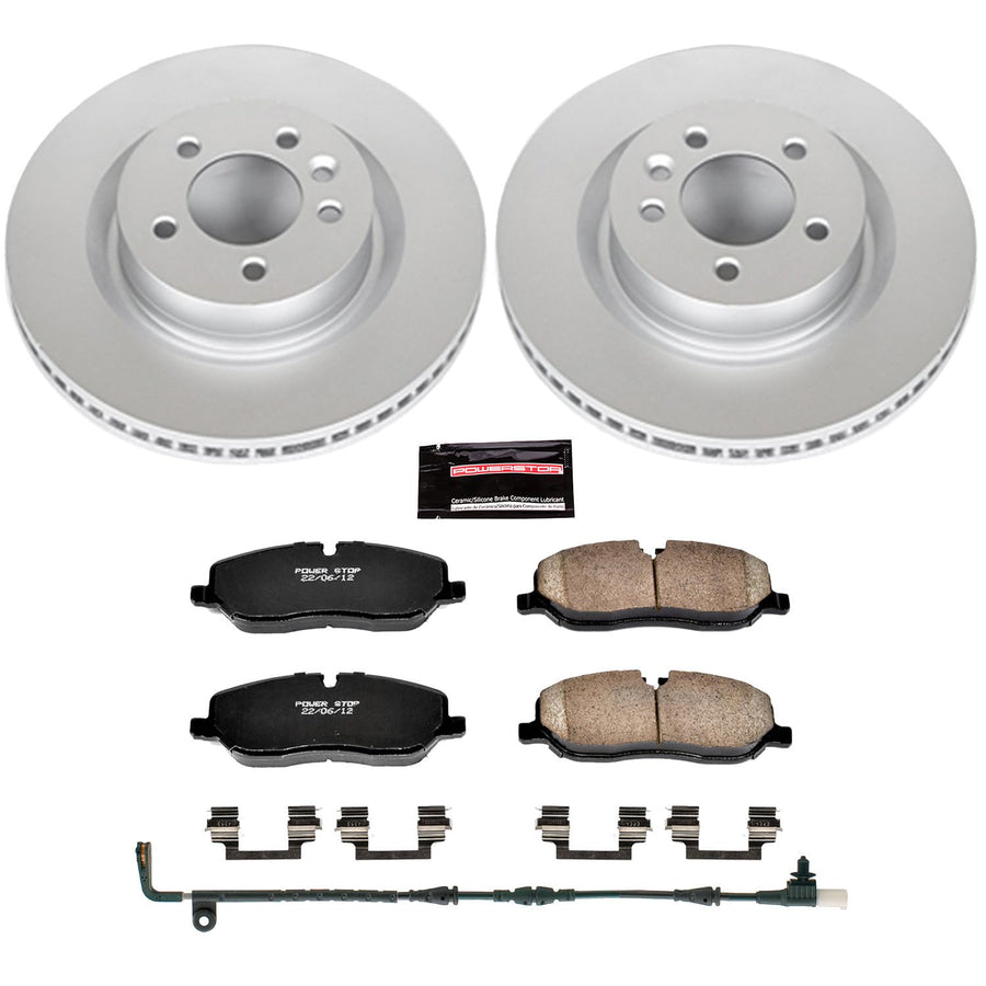 Power Stop Z23 CRK6047 Front Evolution Geomet Coated Brake Kit For Land Rover Range Rover Sport 2006-2009 [Model Specific]