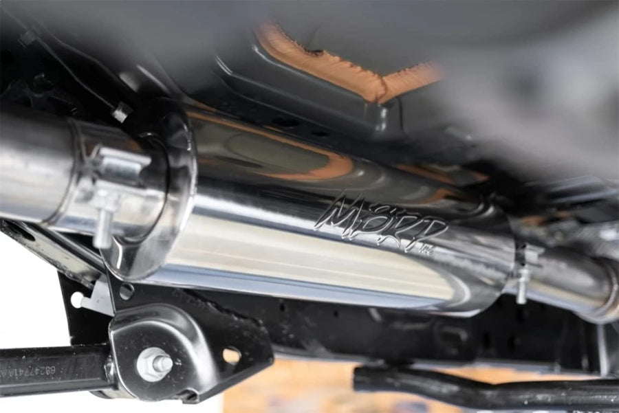 18-20 Jeep Wrangler JL MBRP 2.5in Single Rear Exit Cat Back Exhaust - Aluminum