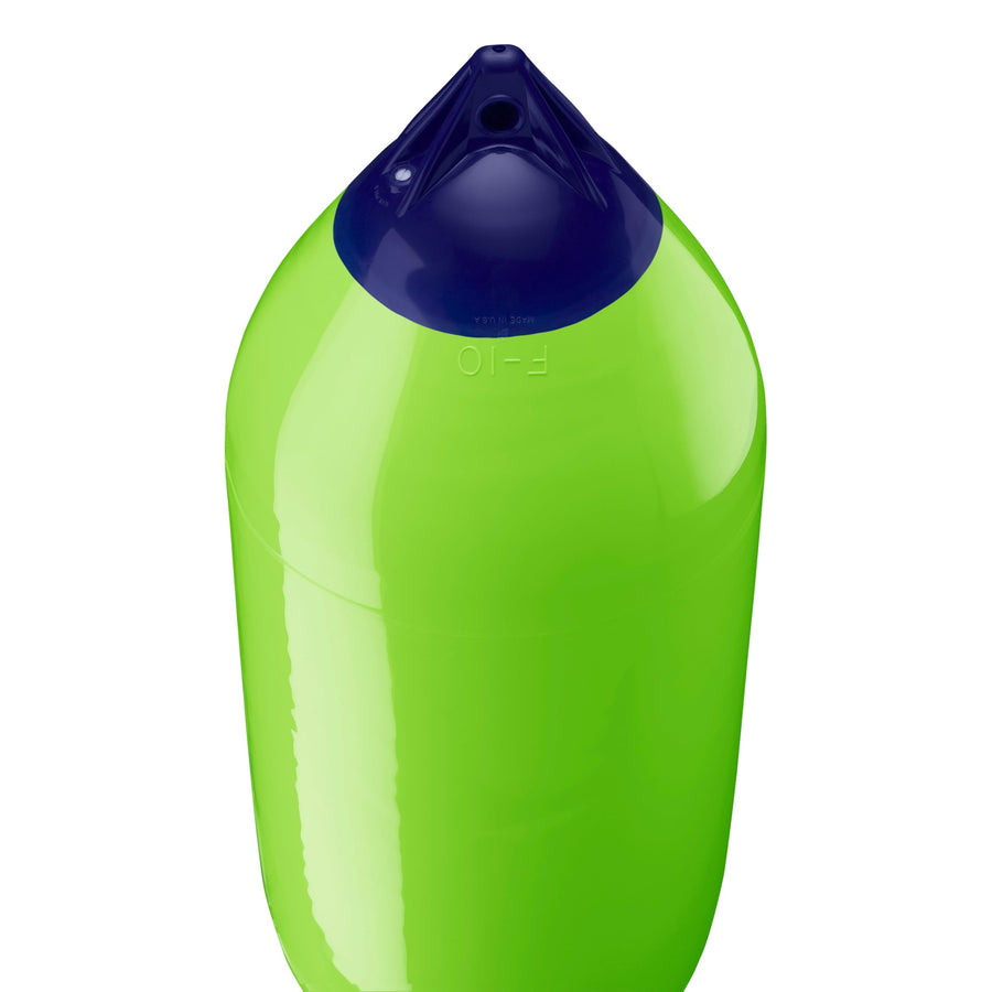 F-10 Standard Polyform Boat Fender - Blue Ropehold Lime