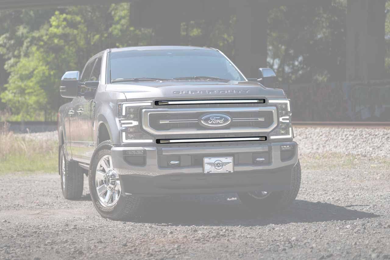 Xbg Led Drl Grille Inserts: Morimoto Ford Super Duty Platinum (2020-2022) (White)