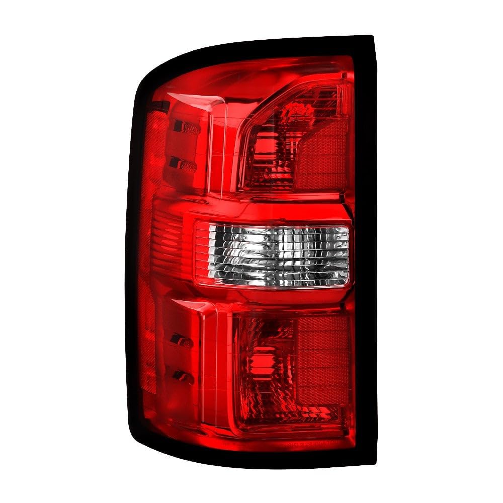 GMC Sierra 14-18 (Not Fit Denali) Spyder (POE) Halogen Red/Clear (Non Harness) Tail Light - OE Left