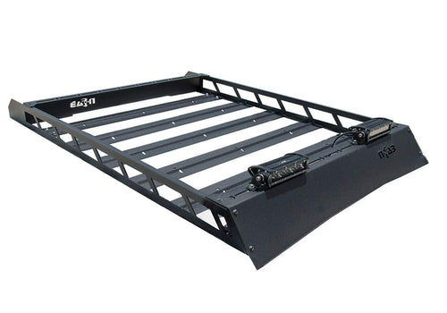 Modular Roof Rack RealTruck for Toyota 4Runner | Aluminum, Textured Black, Aerodynamic Design | T102MRF | Fits 2010-2023 Toyota 4Runner SUV