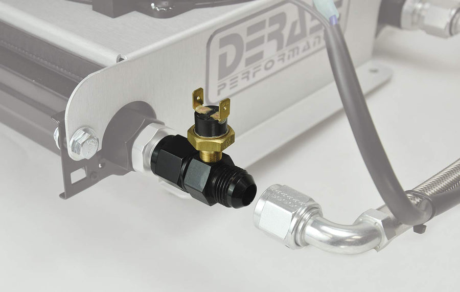 Derale 35020 In-Line -6AN x -6AN Premium 180 Degree Fluid Thermostat