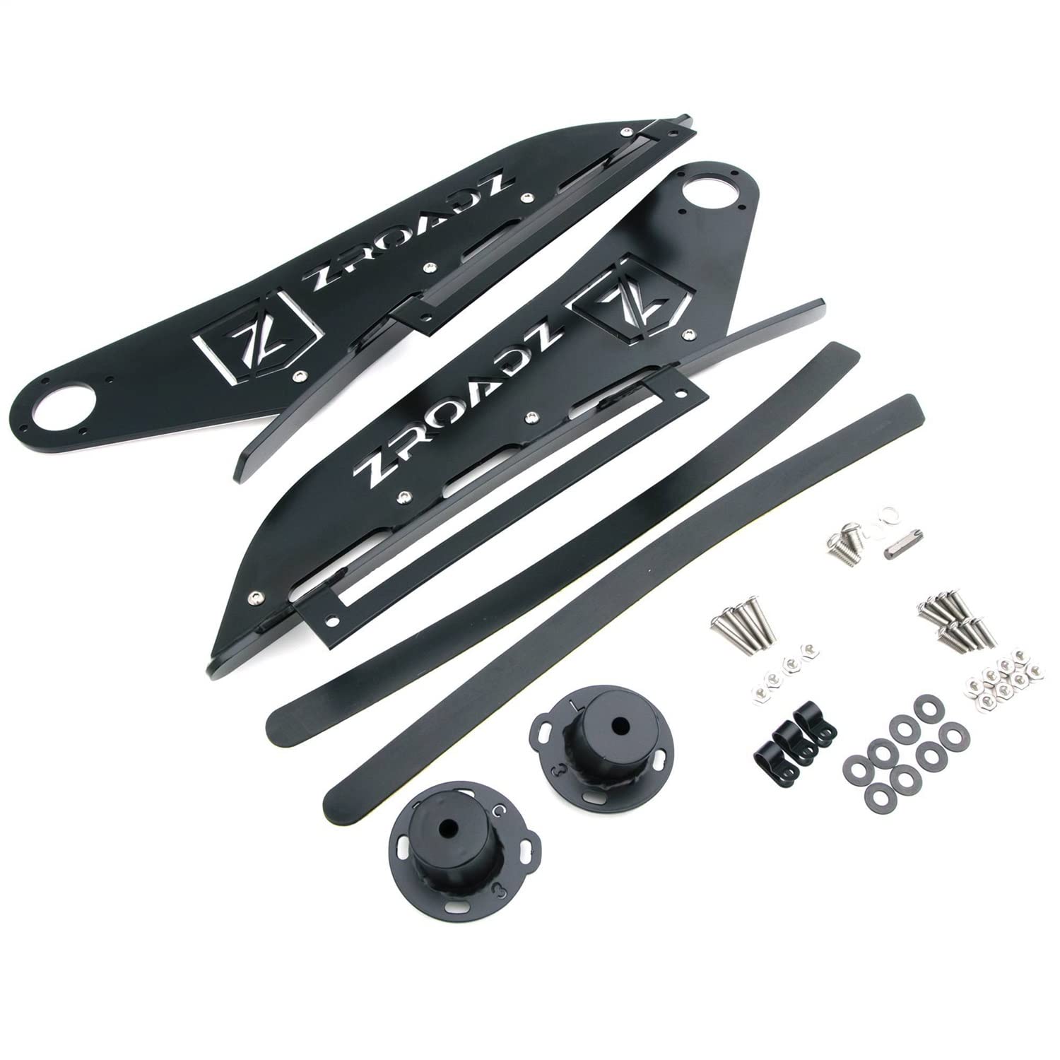 ZROADZ LED Mounting Bracket Front Roof - Compatible w/ 2007-2013 Chevrolet Silverado 1500 - to Mount (1) 50 Inch or Similar Style Straight LED Light Bar (Not Included) - PN #Z332151