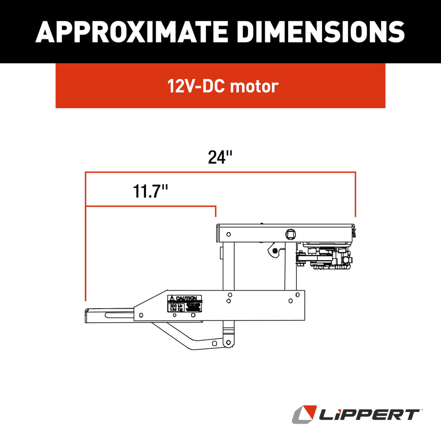 39 Series Kwikee Electric Step Assembly, Logic Control Unit, Power Switch Kit for RV, Travel Trailers, Hidden Light, 8.5" Step Rise, Anti-Slip Surface, 12V DC Motor, Steel Construction - 3724742